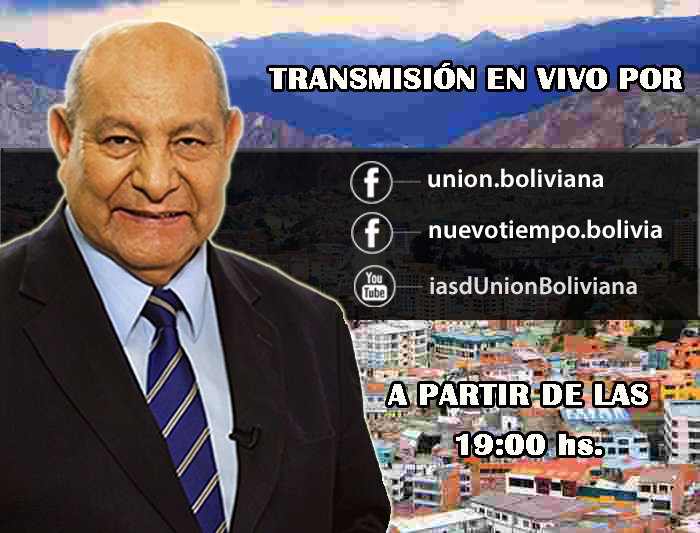 adventistas_bo's tweet photo. Puedes seguir la transmisión en vivo por nuestras páginas oficiales https://t.co/FstJIkjuZr