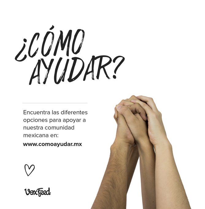 Mexico necesita tu ayuda!!! https://t.co/rJBY9Pz6Ra https://t.co/pjyzB2hVVz<a href="/tag/20m"class="tags"><span>#20m</span></a><a href="/tag/photositgirl"class="tags"><span>#photositgirl</span></a>