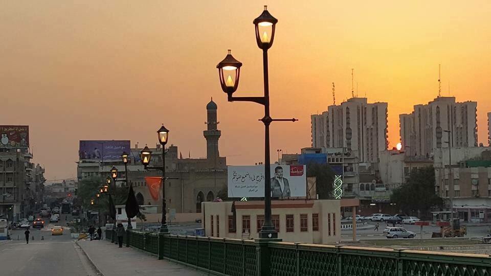 MyIraq's tweet photo. غروب الشمس من العاصمة الحبي��ة بغداد ✨

#MyIraq https://t.co/ZNsautgJwE