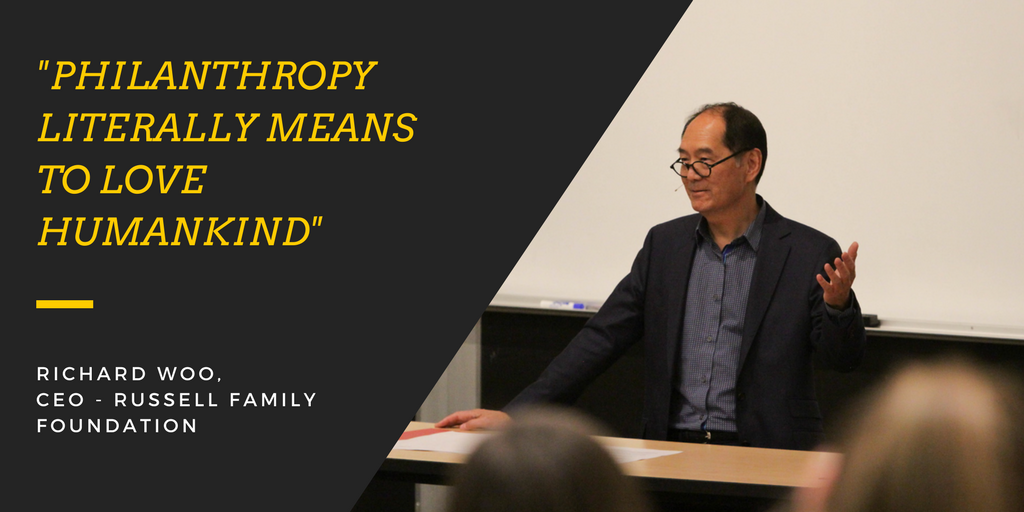 PLUMSMR's tweet image. A big thanks to Richard Woo, CEO of Russell Family Foundation, for kicking off our Executive Leadership Series!