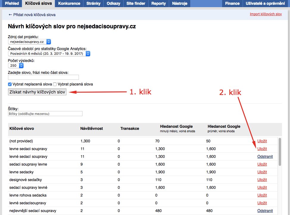 Věděli jste, že propojením Collabimu s Google Analytics se vám rozšíří možnost návrhu klíčových slov? 👍 Více info: goo.gl/pLvm1p