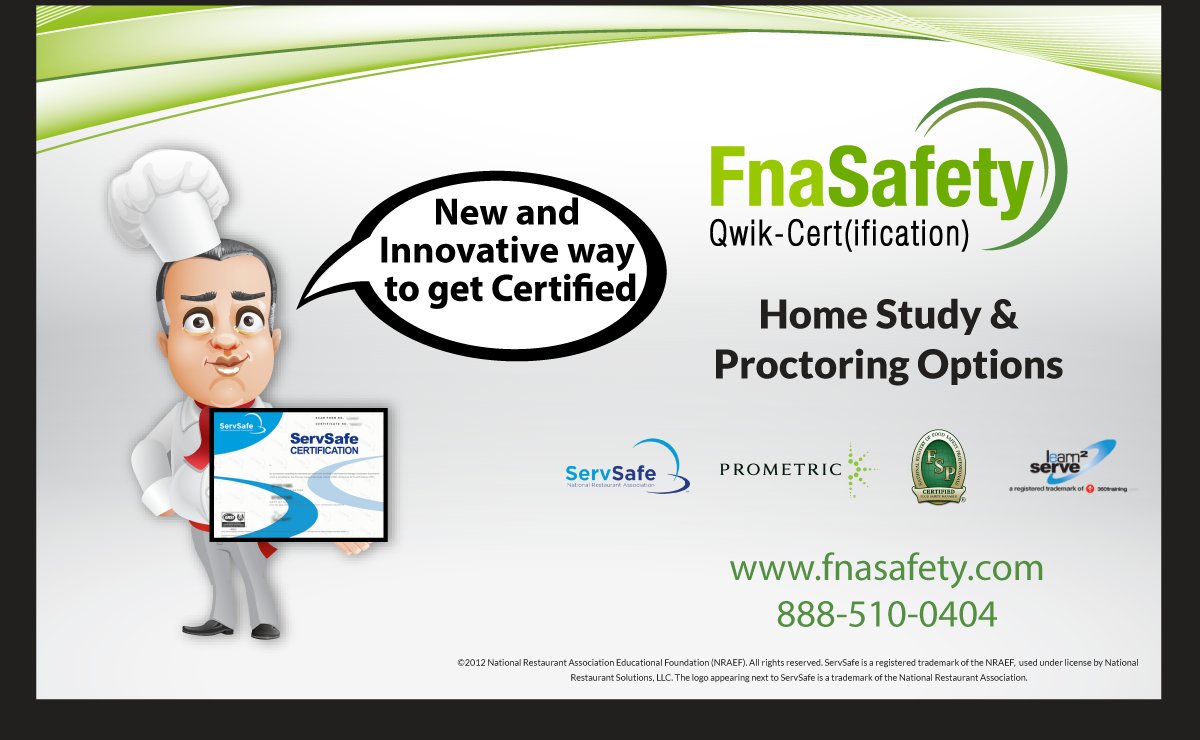 mpozit's tweet image. #FoodSafety #Proctoring For more info visit fnasafety.com or call us at 888 510 0404
