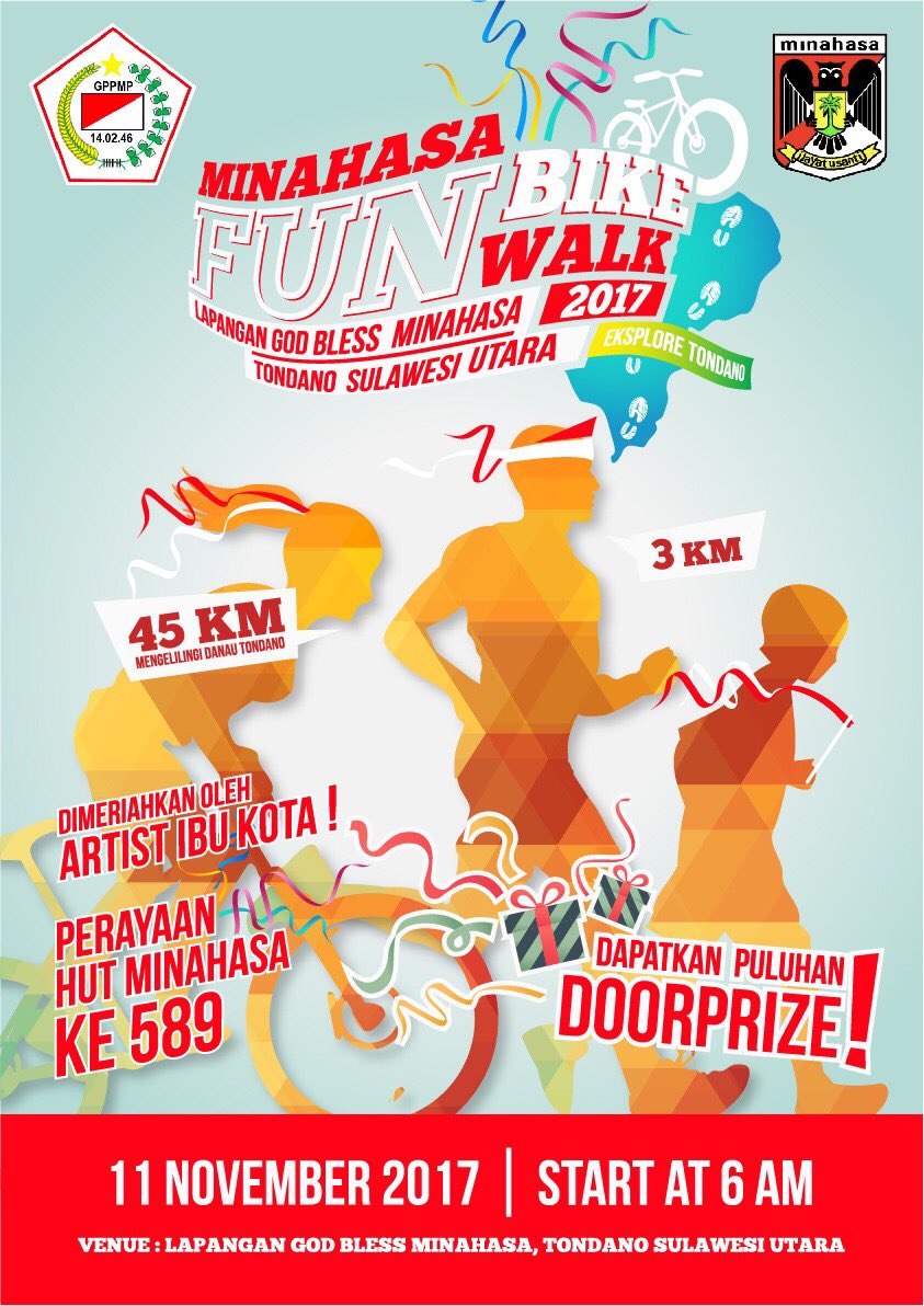 andreOPA's tweet photo. Marijo beking rame Minahasa Fun Bike &amp; Fun Walk 2017, Danau Tondano, 11 Nov 2017 #MinahasaFB&amp;FW https://t.co/ez7dGWDxwR