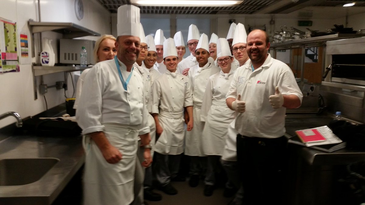 Welcome back 3rd year chefs to the Escoffier Kitchen. Looking forward to some challenging menus <a href="/EscoffierRoom/">🍆</a> <a href="/thevincentrooms/">The Vincent Rooms</a> @Westking