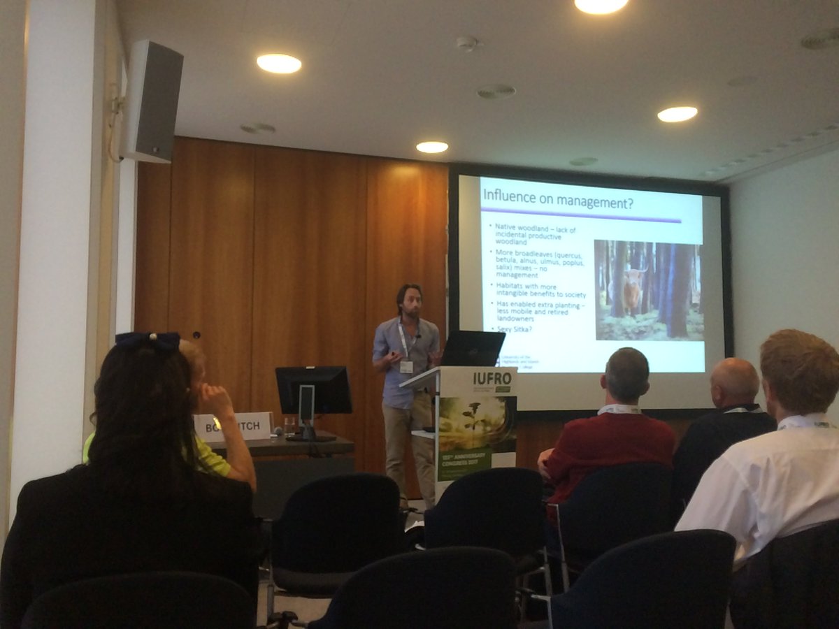 Splendidtrees's tweet photo. Enjoyed organising my first conference session on bringing #carbon markets to small scale landowners #IUFRO2017 #Forestry #Scotland https://t.co/shDAnJO0qF