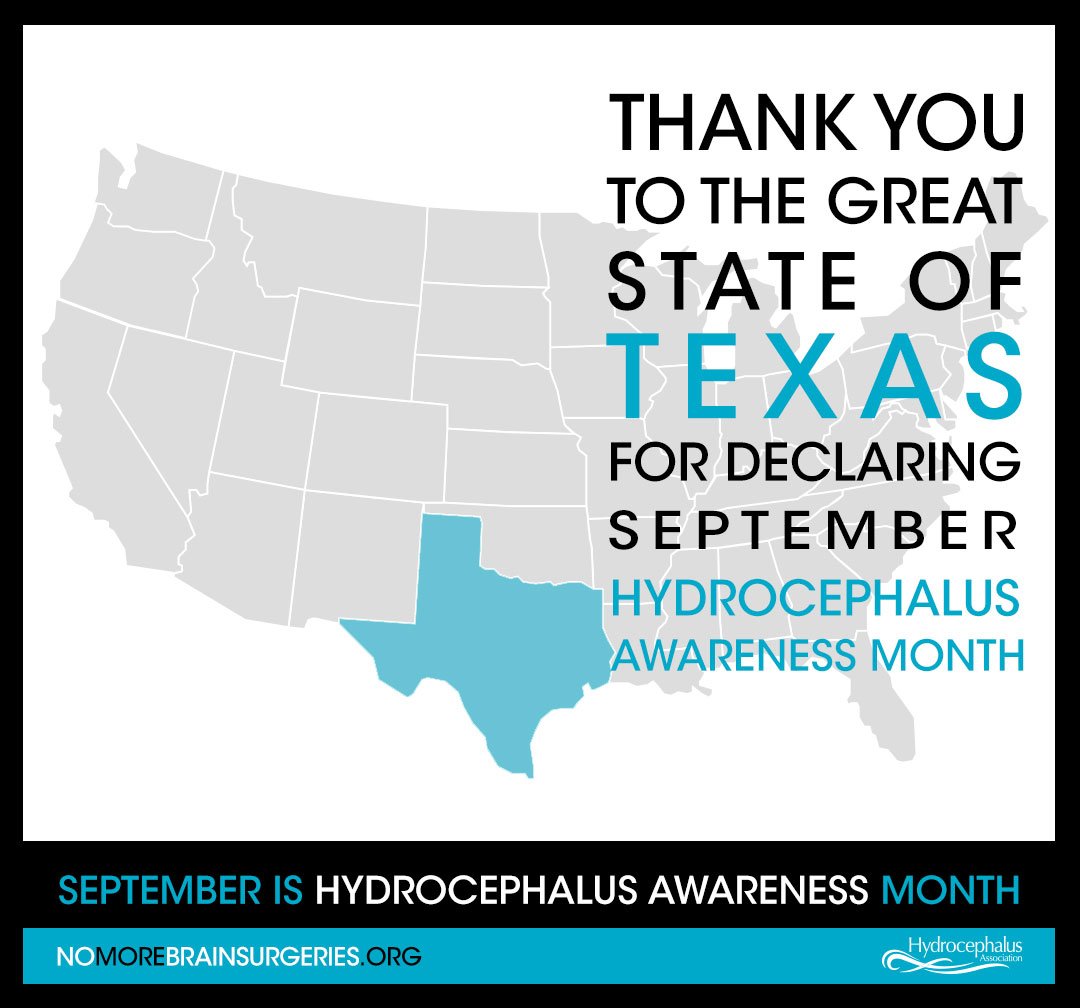 HydroAssoc's tweet photo. Thank you @GovAbbott for standing with our community in Texas and declaring September #Hydrocephalus Awareness Month! #HAM2017 #NOMOREBS https://t.co/uSdG4ZbSOt
