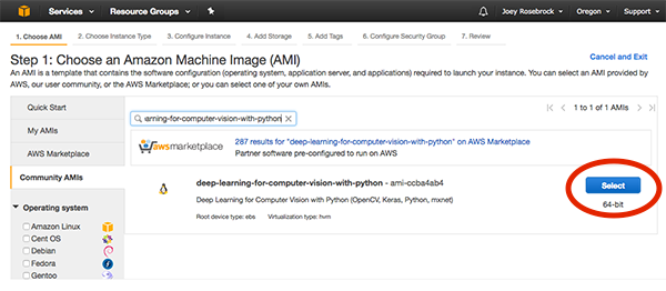 PyImageSearch's tweet image. My pre-configured #DeepLearning + #Python Amazon AWS AMI is now publicly available for you to use: pyimg.co/f8rh9 #MachineLearning