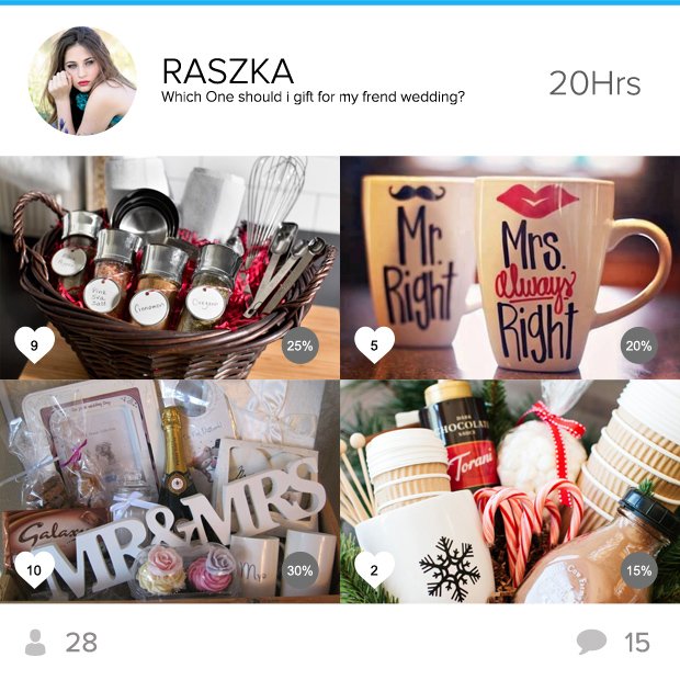 pickapik's tweet image. Thinking about giving a family member or friend a gift? Why not poll "Pickapik" app for the best choice? It's perfect picture polling ...