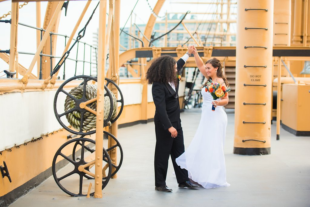 phillyseaport's tweet image. Make memories aboard Cruiser OLYMPIA: phillyseaport.org/rentals #WeddingWednesday (Photo: @Serena_Star)