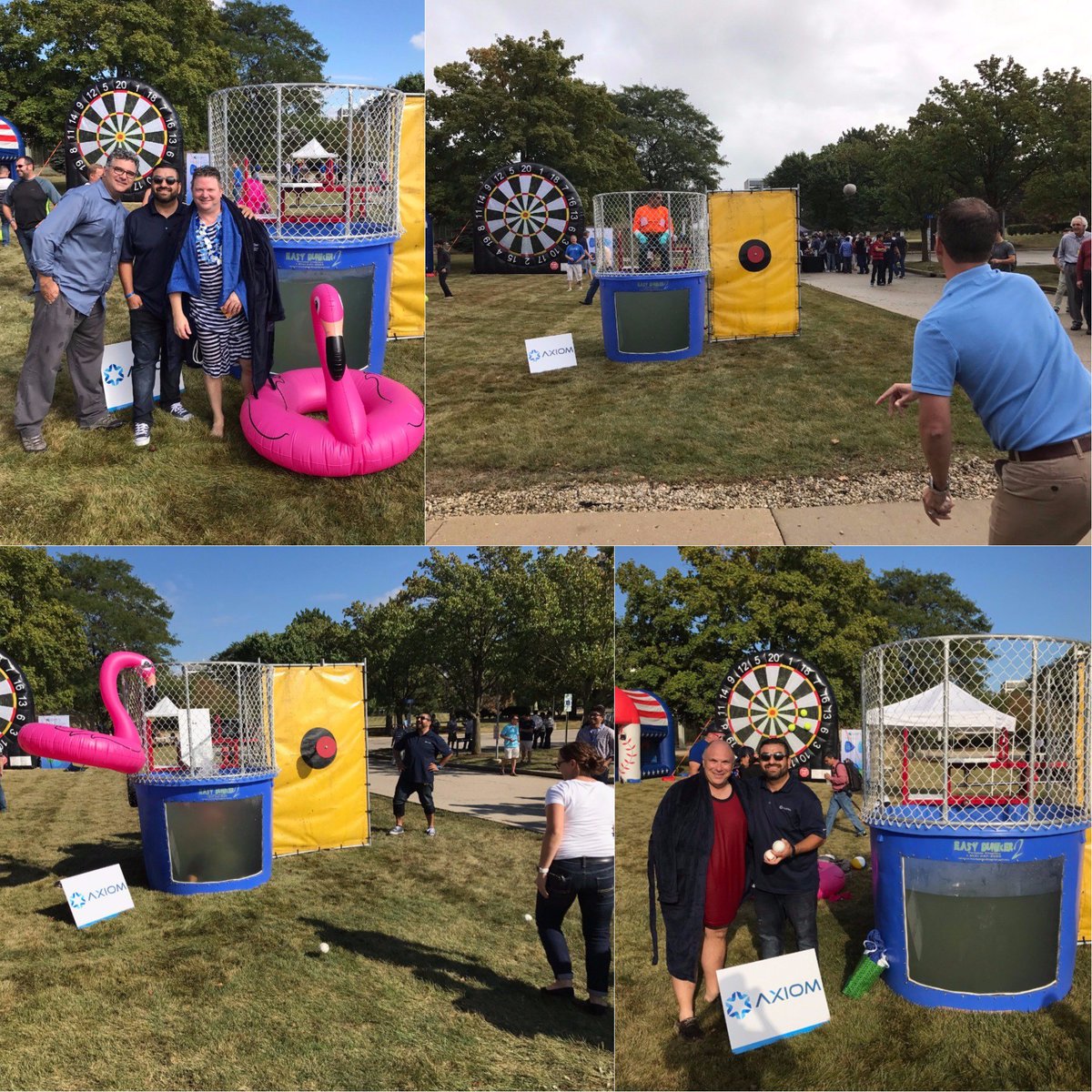 AxiomTechGroup's tweet image. What an awesome turnout we had at the @united picnic! We were able to raise over $4K for United&apos;s charity program through Axiom&apos;s dunk tank.