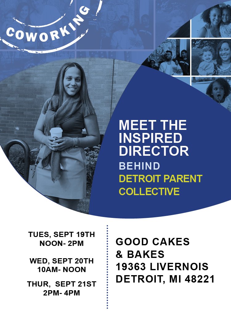 DetroitParentCo's tweet photo. Our Meetupโ is happening NOW at @GoodCakes313. Come meet Inspired Director Krista McClure and learn more about #DetroitParentCollective. https://t.co/1FTEowhy76