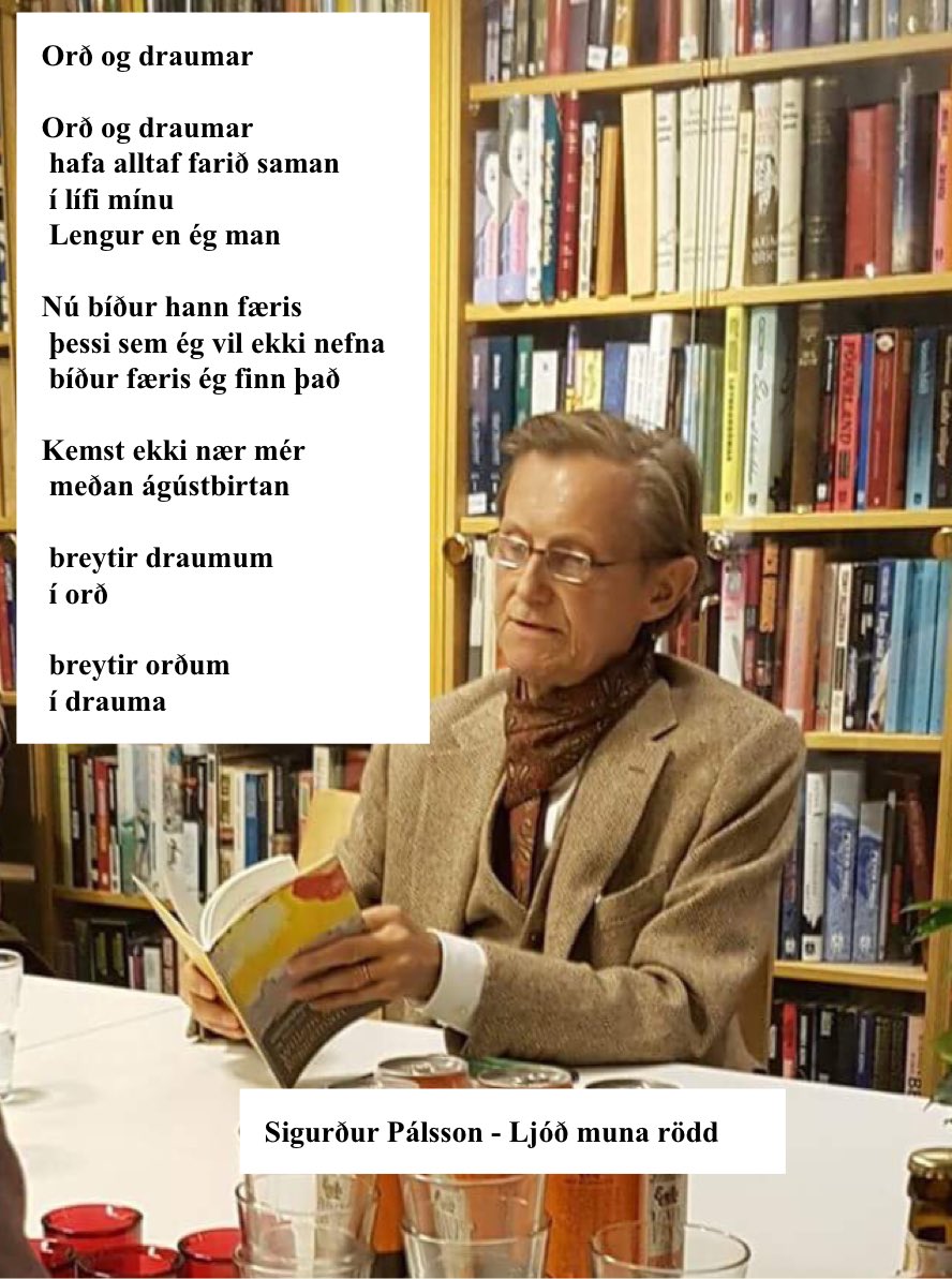 Ágústbirtan er horfin. Ljóð muna mann.