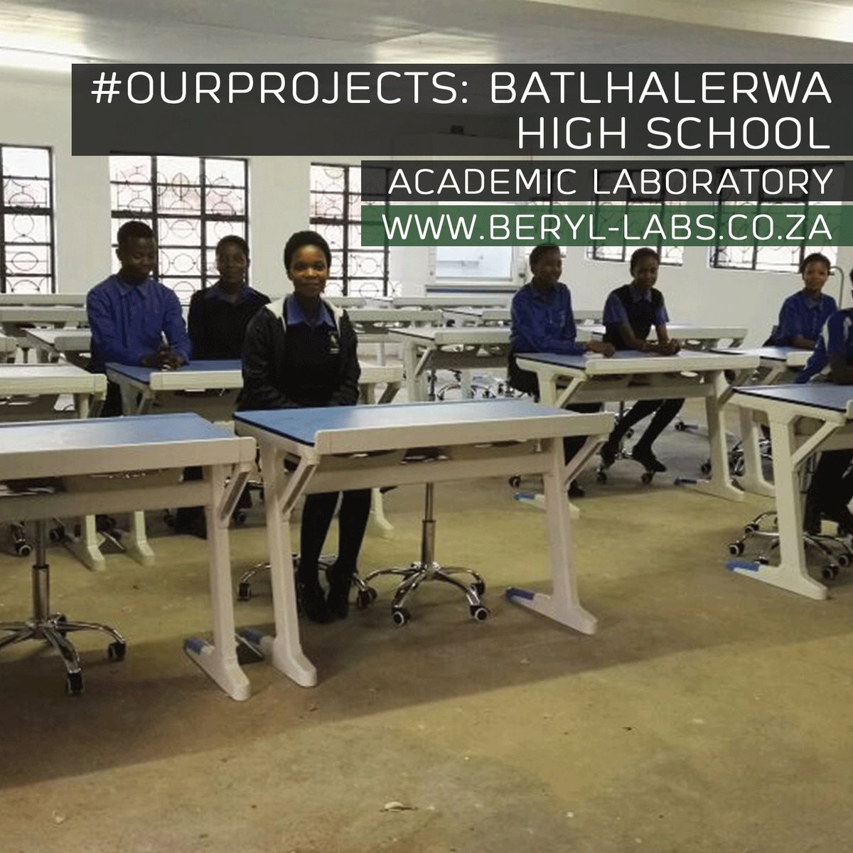 BerylLabsSA's tweet photo. #OurProjects: Beryl Labs School Laboratory - Batlhalerwa High School #OurWork https://t.co/tIutc7dzFL