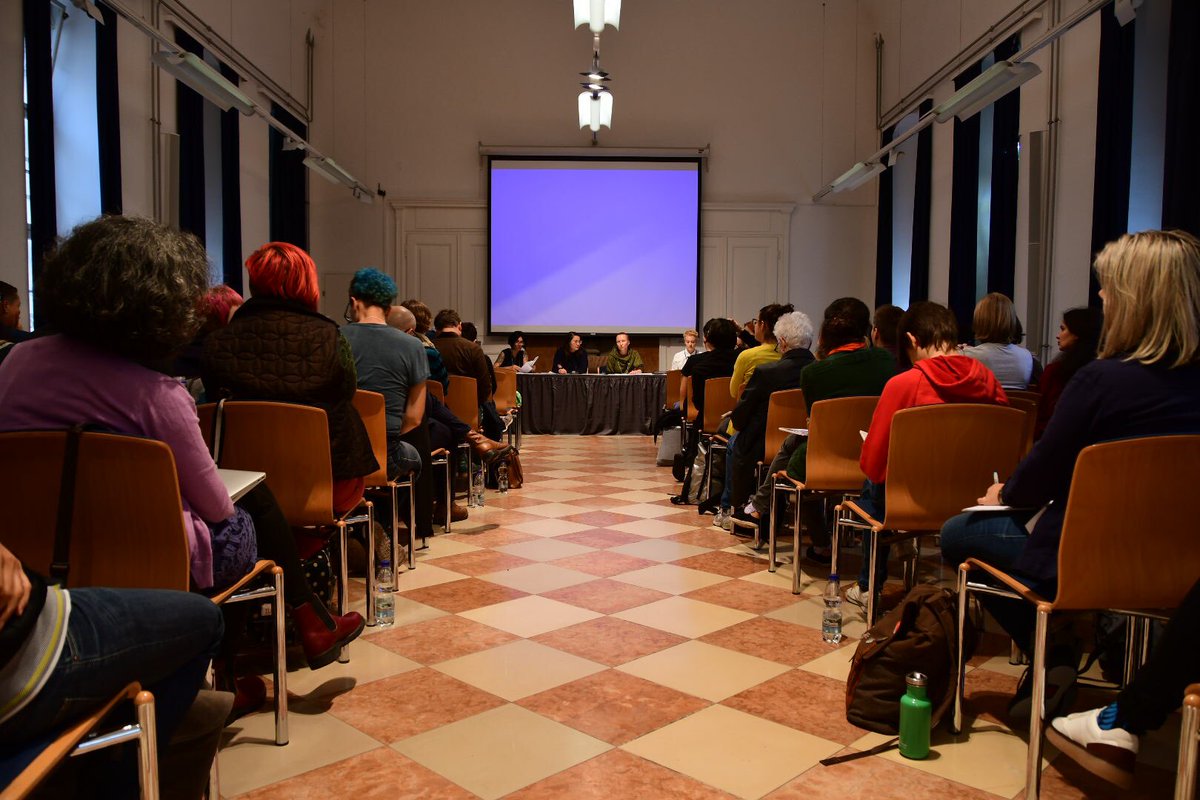 QueeringP8's tweet photo. RT @QueeringP: Opening of #QP8 #Vienna at @univienna https://t.co/9pnu5w0EdF