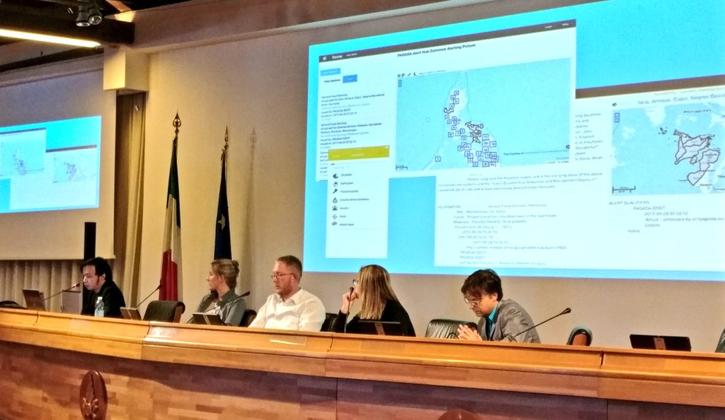 Lester Kim Lagrimas from PAGASA is showcasing SAMBRO at the CAP Implementation Workshop in Rome. <a href="/SahanaFOSS/">Sahana</a>