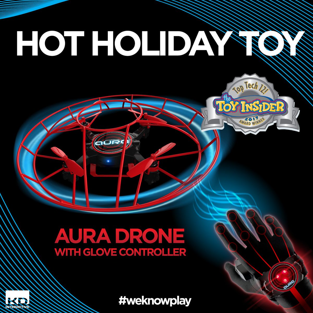 KDInteractiveUS's tweet photo. Aura was selected for @TheToyInsider's #TopTech12 as one of the most impressive tech toys this holiday season! https://t.co/W0Torr2OFE https://t.co/7WnWjvuxbi