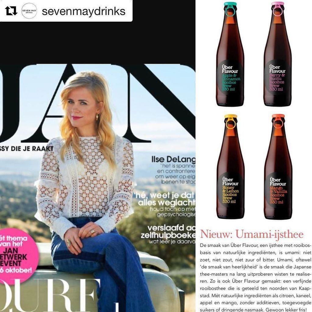 UberFlavour's tweet photo. Über Flavour Rooibos Ice Tea being featured in JAN magazine in the Netherlands 🙌🏼
#uberflavour #crafticetea #rooibos #icetea #noadditives #… https://t.co/uhtBDtjZI4