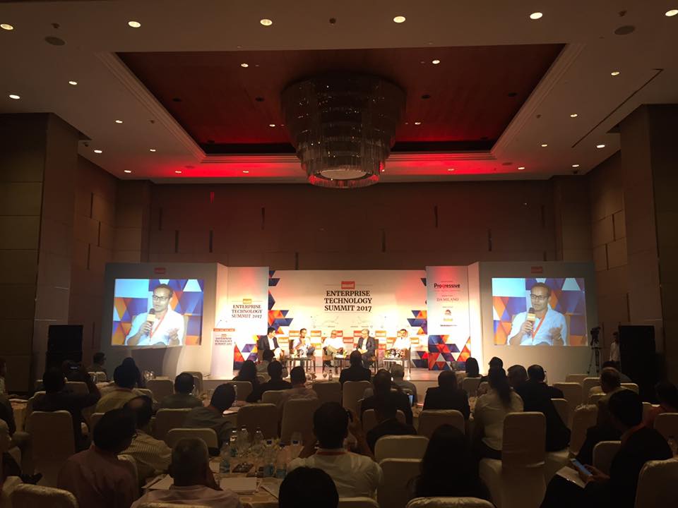 MintEventsLive's tweet photo. Second panel moderated by @ldmonte on stage to talk about the use of AI to analyse the #BigData at #MintTech https://t.co/oAJ88iFErP