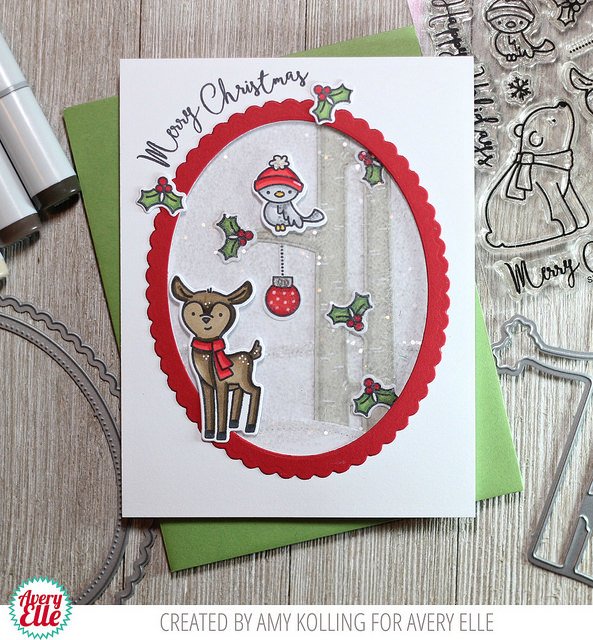 AveryElleStamps's tweet photo. Stamp and no-line color trees on grey cardstock and use a white gel pen to dot on the flakes! #averyellestamps #winterbackground #christmas https://t.co/Ey7Eau18fs