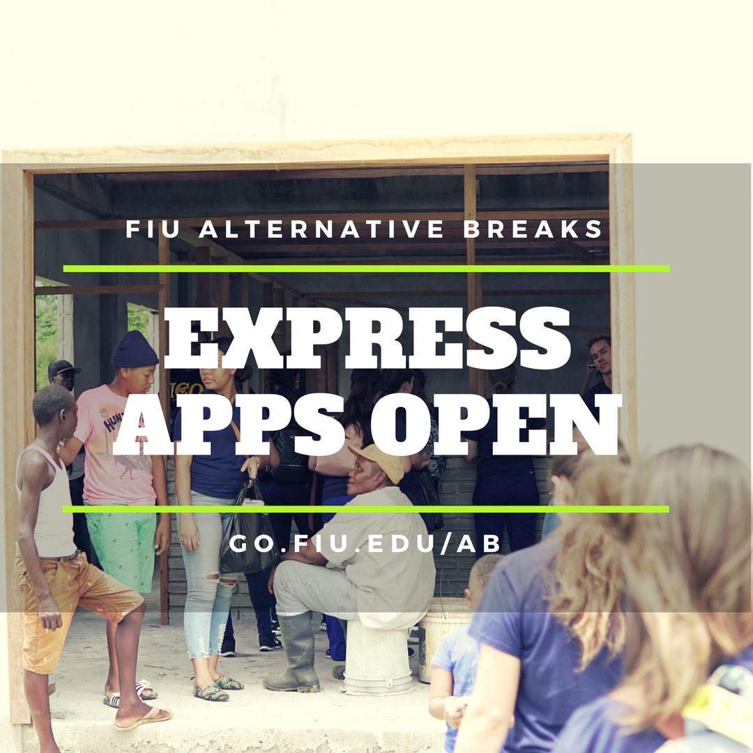 Missed the general aB deadline? No problem, aB express is still accepting applications. GO.FIU.EDU/aB
#FIU21 #FIU20 #FIU19 #FIU18