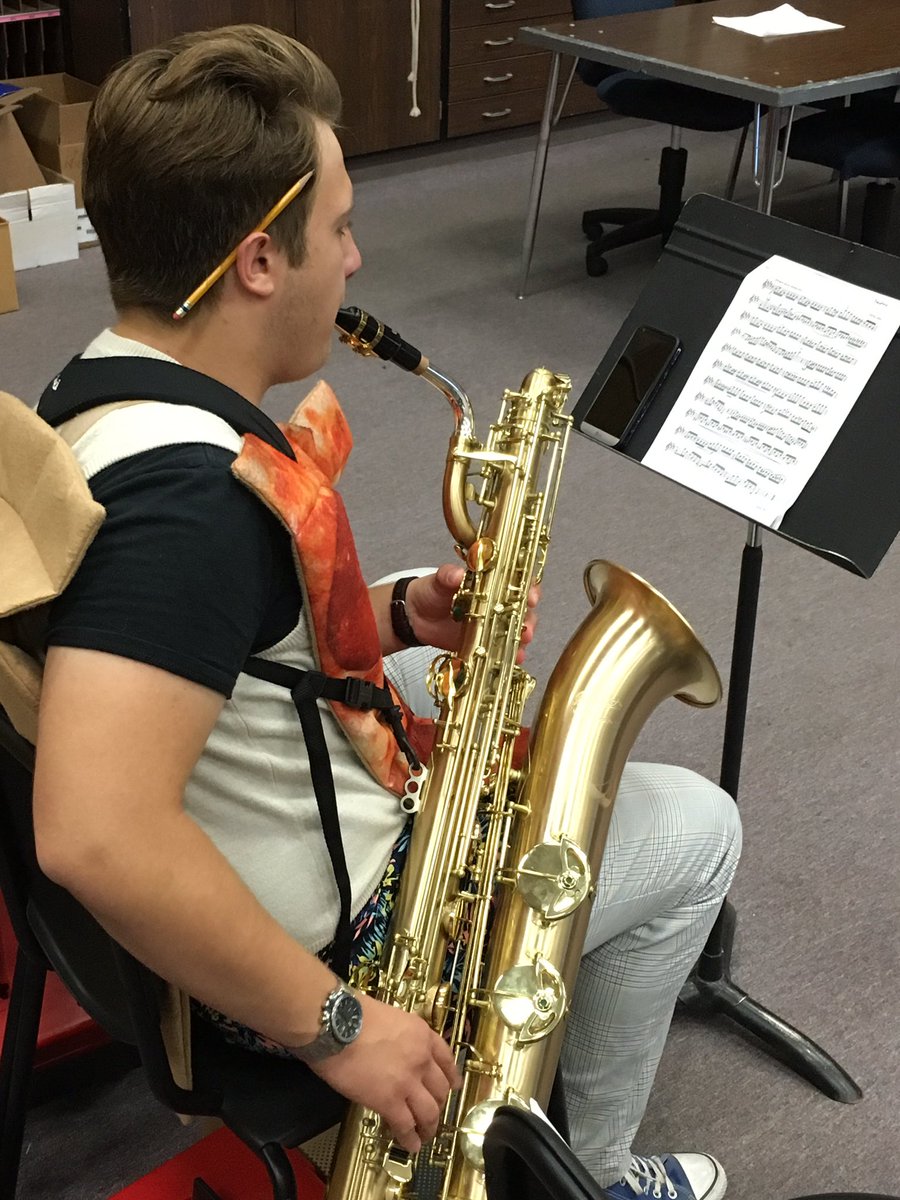 jschmtt's tweet photo. It might be "Wacky Wednesday," but we're still getting things accomplished! #allstateaudition #IFAHSHomecoming2017 #IFAHS https://t.co/pA0OBkS5e6