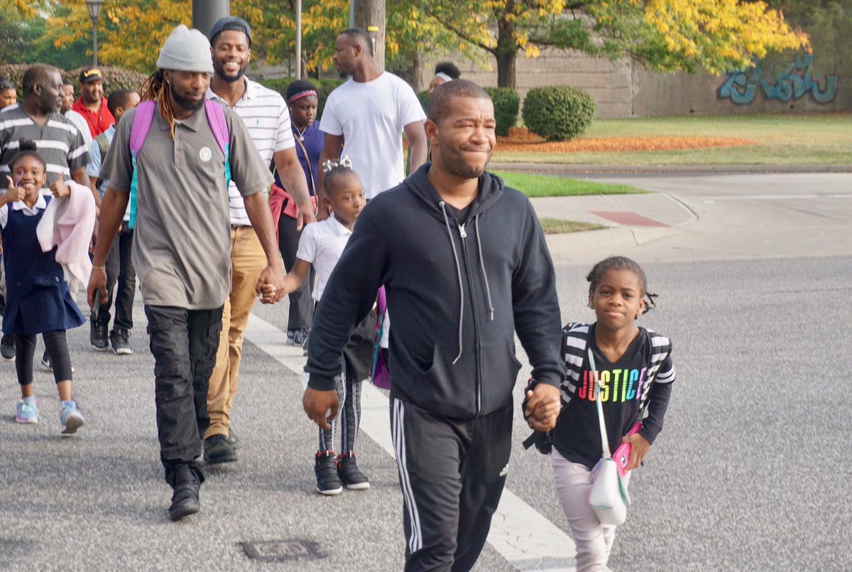CLEMetroSchools's tweet photo. Dike School of the Arts fathers &amp; father figures came out in large numbers for the #FathersWalk https://t.co/TdwOFWwXAe