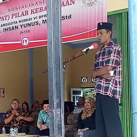 sof2i4di's tweet image. Sosialisasi 4 pilar kebangsaan DPR RI h Mr ihsan yunus dlm kabupaten Muaro jambi.. PANCASILA , UUD45,NKRI,BHINEKA TUNGGAL IKA.