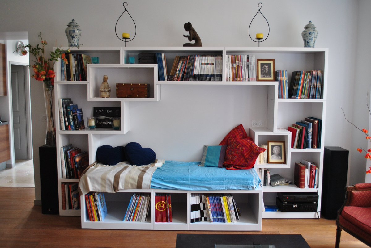 Bibliothèque laqué blanc démontable !!!
#xyloneo