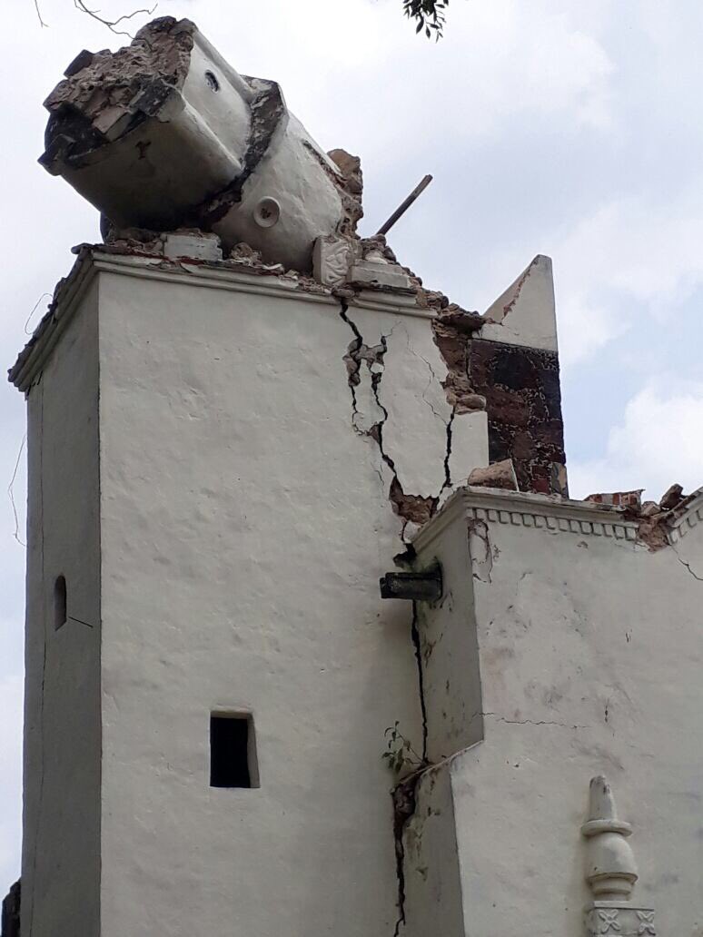 MarcoBelmont's tweet image. Así se ve mi querido #Tepoztlan #Morelos #Sismo #México #Morelostenecesita Cuánta tristeza invade mi corazón