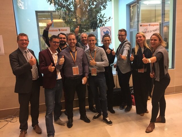 TeamDRnpdcHack's tweet photo. Le jury délibère... Quoiqu'il en soit La #dreamteam a fait le job. #HM17 https://t.co/JMfBYY1KVN