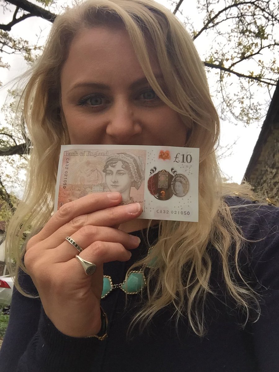 AmeliaHarvellPR's tweet image. Got one! 💷 I'm going to #BringJaneHome and donate my #newtenpoundnote to @JaneAustenHouse when I get back to work on Tuesday! #JanesFund