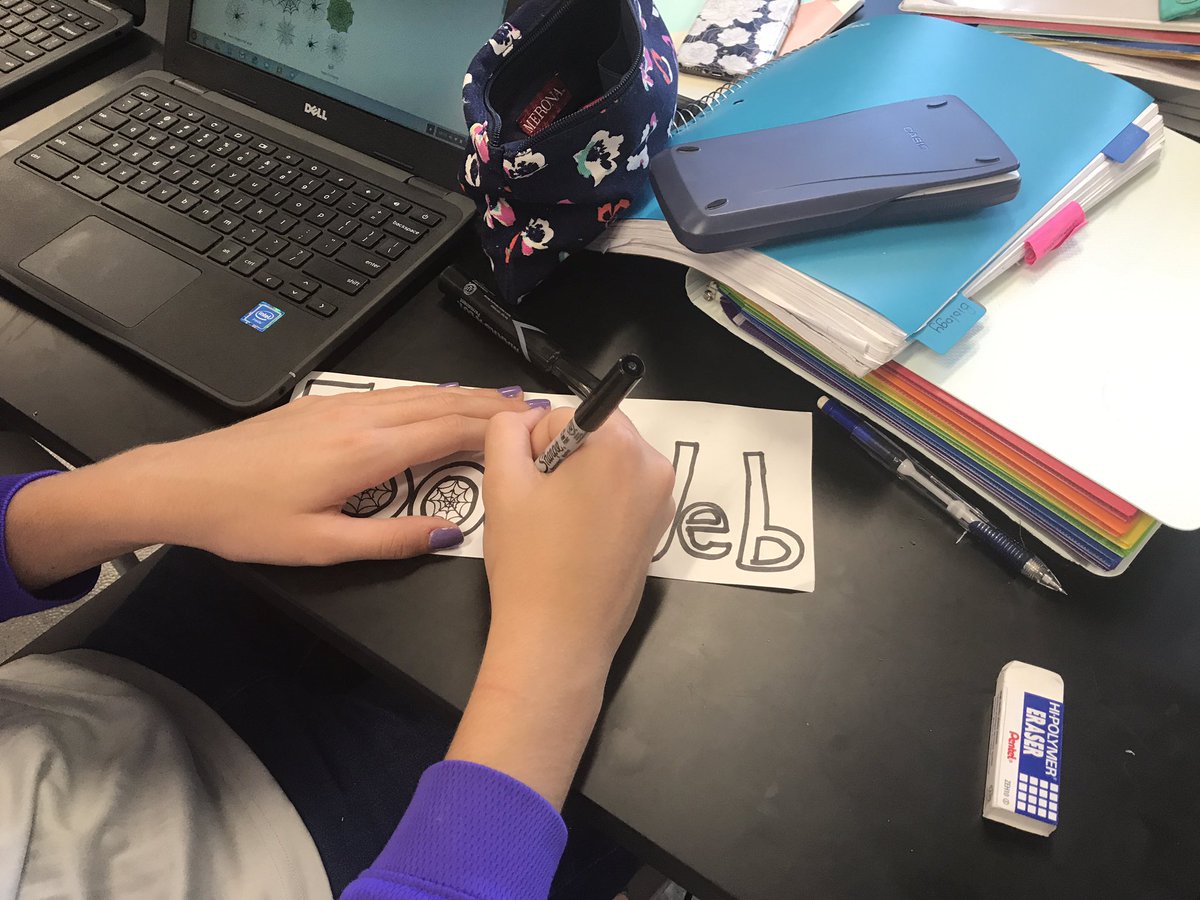 deemeister70's tweet photo. #eahsgo Creating a word wall for ecology vocabulary in Honors Bio. Can you determine the meaning from the drawing? https://t.co/f2zJA25bxy