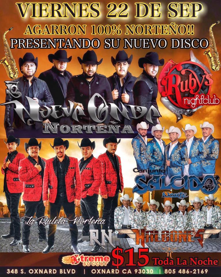rubyscafeoxnard's tweet photo. Se acerca la fiesta de fin de semana en #rubysnightclub , reserva ya tus mesas al (805) 486-2169 https://t.co/uXYlwbYxa1
