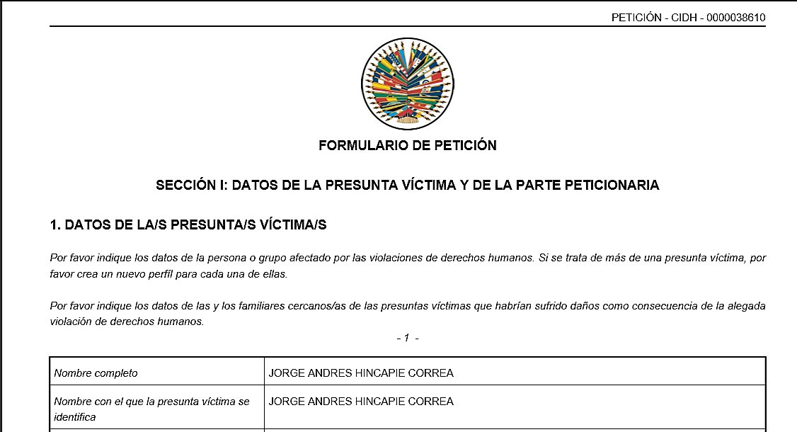 odpdh's tweet image. @fcarrilloflorez Desatención pone en riesgo #Vida usuario @MedimasEPS #RecursosInternos NO eficaces. Instamos a @CIDH tramite petición 38610