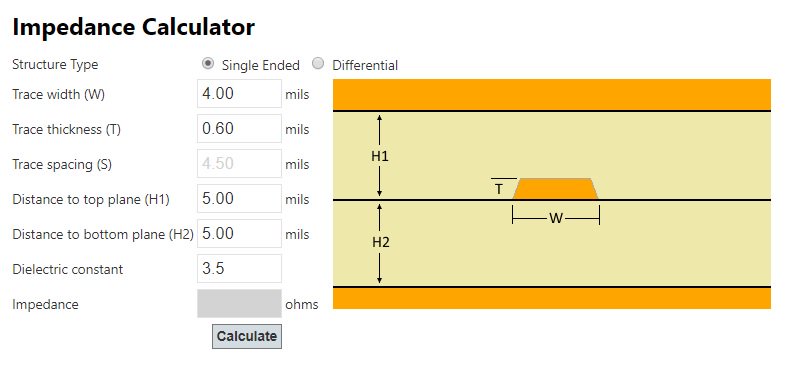 summit_pcb's tweet image. Use this free impedance calculator to correctly determine the impedance of your PCB design. #PCBTools #PCBCalculator ow.ly/54SI30eTTWm