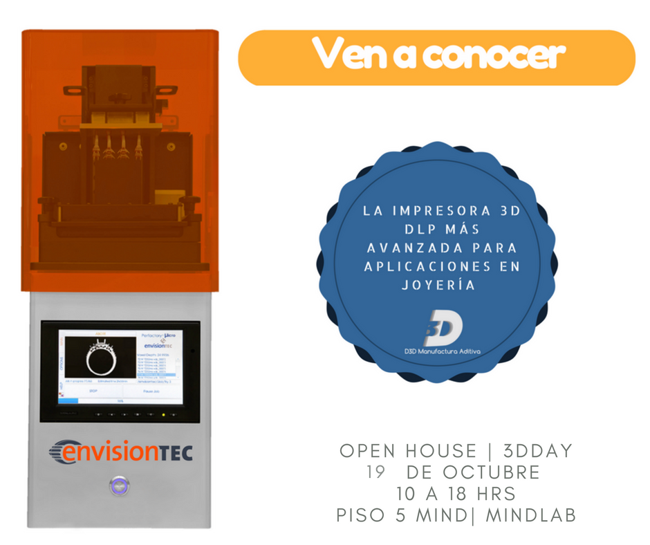 d3dmx's tweet photo. Conoce las características de la #ManufacturaAditiva @EnvisionTEC  y sorprendéte con lo que puedes desarrollar en nuestro #OPENHOUSE https://t.co/dnZUxAWSCj