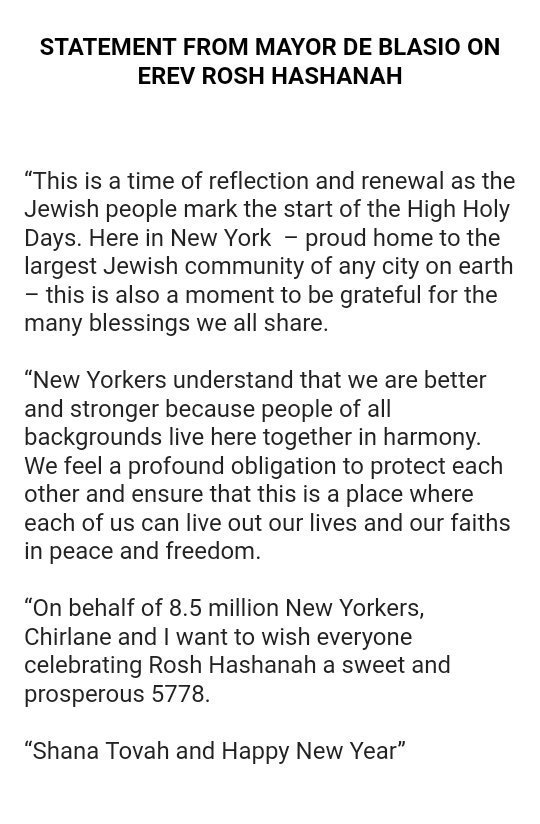Nycmayor And Nycfirstlady Wishing The Jewish Community A Shana Tovah And Happy New Year Https T Co 1royg1qios Nycmayor And Nycfirstlady Wishing The Jewish Community A Shana Tovah And Happy New Year Https T Co 1royg1qios