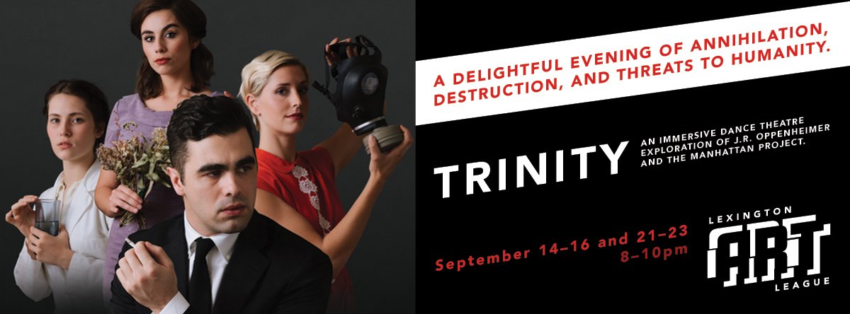 Come INVESTIGATE Afterculture Theatre's "Trinity" at The Loudoun House home of the Lexington art league September 21-23 8-10p. #immersive