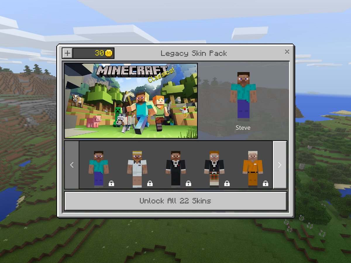 Minecraft Legacy/Console Edition: Default Skin Pack