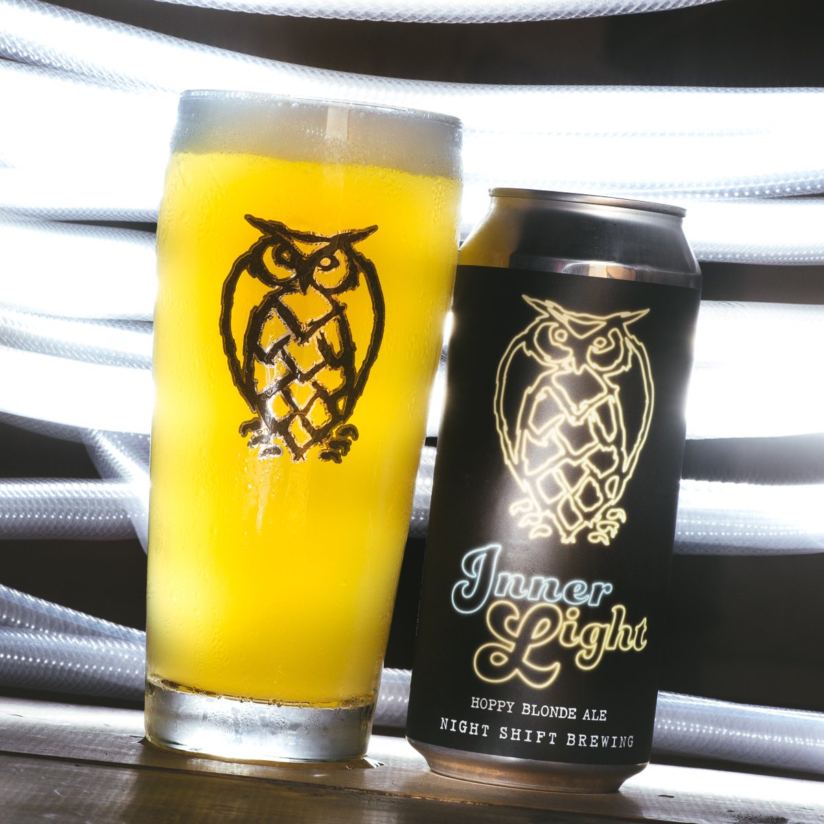 Today's release has us glowing from the inside out! Inner Light is a hoppy blonde ale, available in 4-packs and on draft at 11am. #BlondeAle
