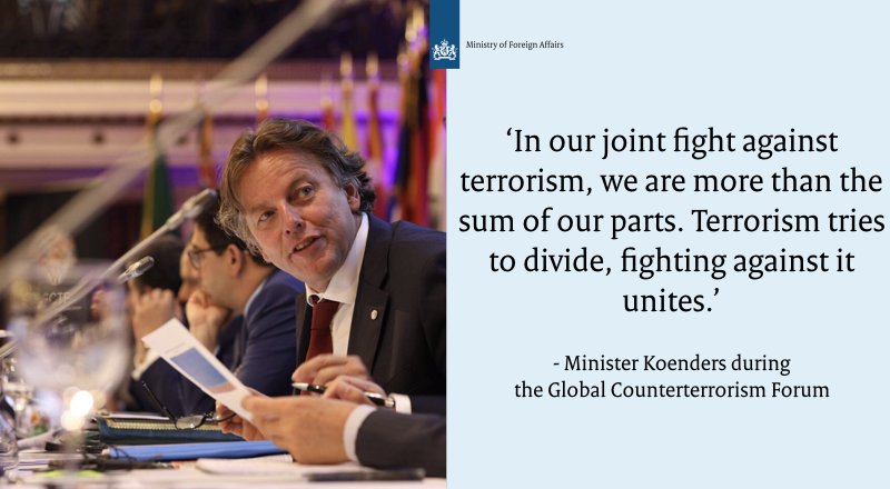 DutchMFA's tweet photo. Minister Koenders opened Global Counterterrorism Forum #GCTF during #UNGA https://t.co/B7Glb1SUY5 https://t.co/8yycNJIKUg