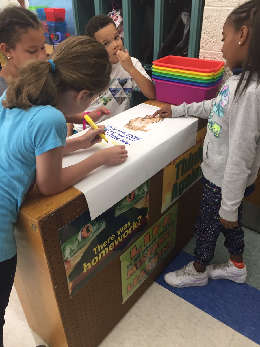 Taking a Native American picture walk in Social Studies. <a href="/plvbears/">Pleasantville Elementary</a> #polarpride