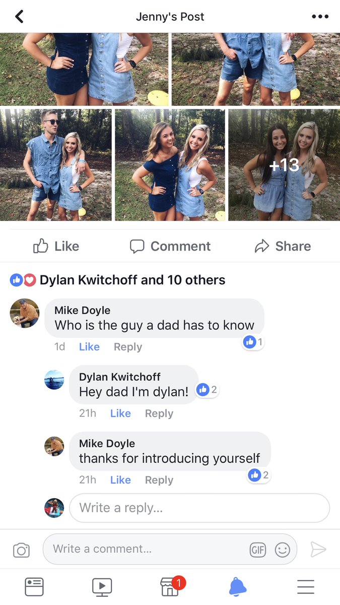 jennayydoyle's tweet photo. My dad has no chill when it comes to Facebook comments.. https://t.co/uDRufbl1VD
