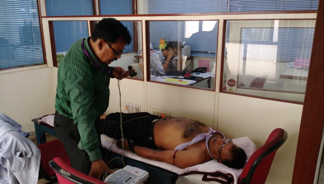 BPCL Durgapur LPG organized Free Mega Health Check Up camp for contract labours & drivers in association with Mission Hospital , Durgapur.