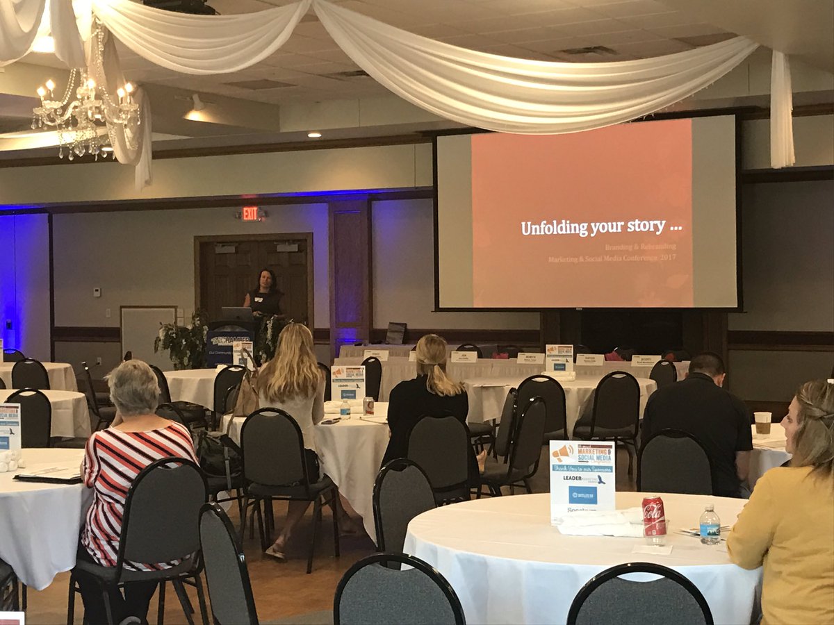 Royal_CU's tweet photo. At the @ecareachamber #Marketing &amp; #SocialMedia  conference! Our very own @VPMBDTara is on stage with #Branding and #Rebranding! https://t.co/4ELOjlV0pT