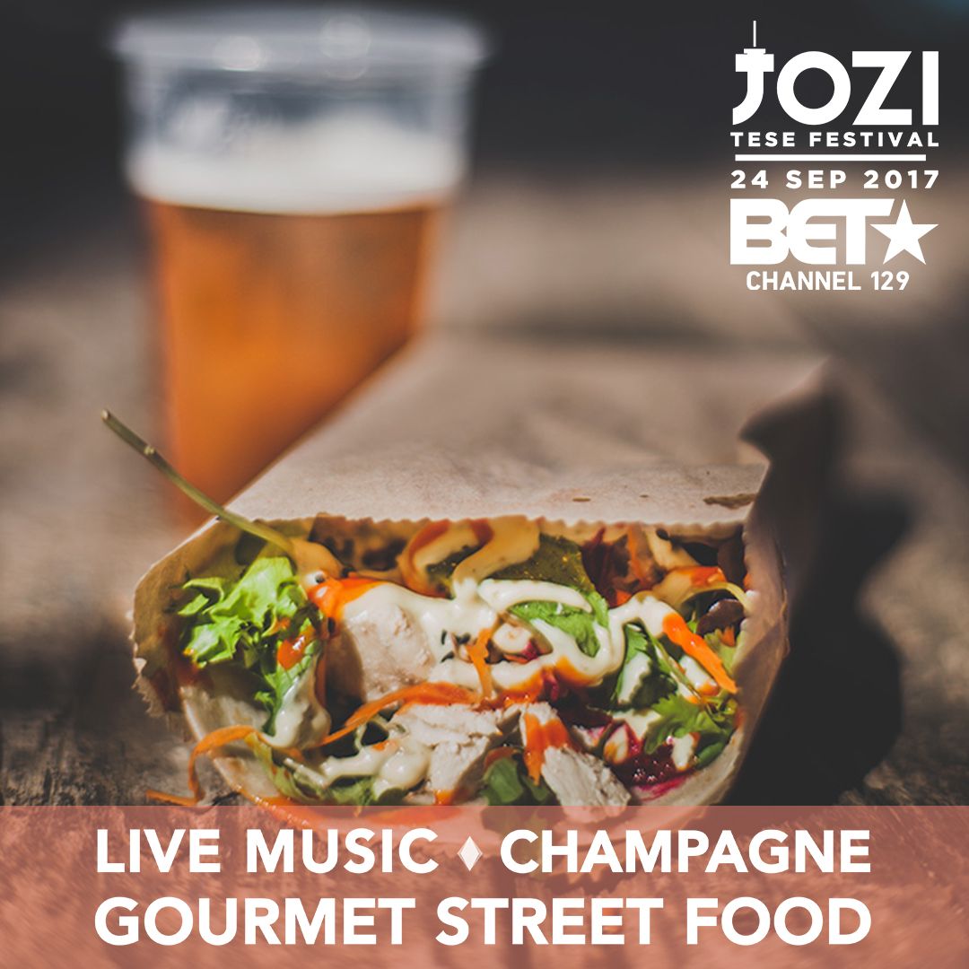 Live Music ✅
Champagne✅
Gourmet Street Food✅
Good vibes ✅ 
All of this happening Sunday #JoziTese17