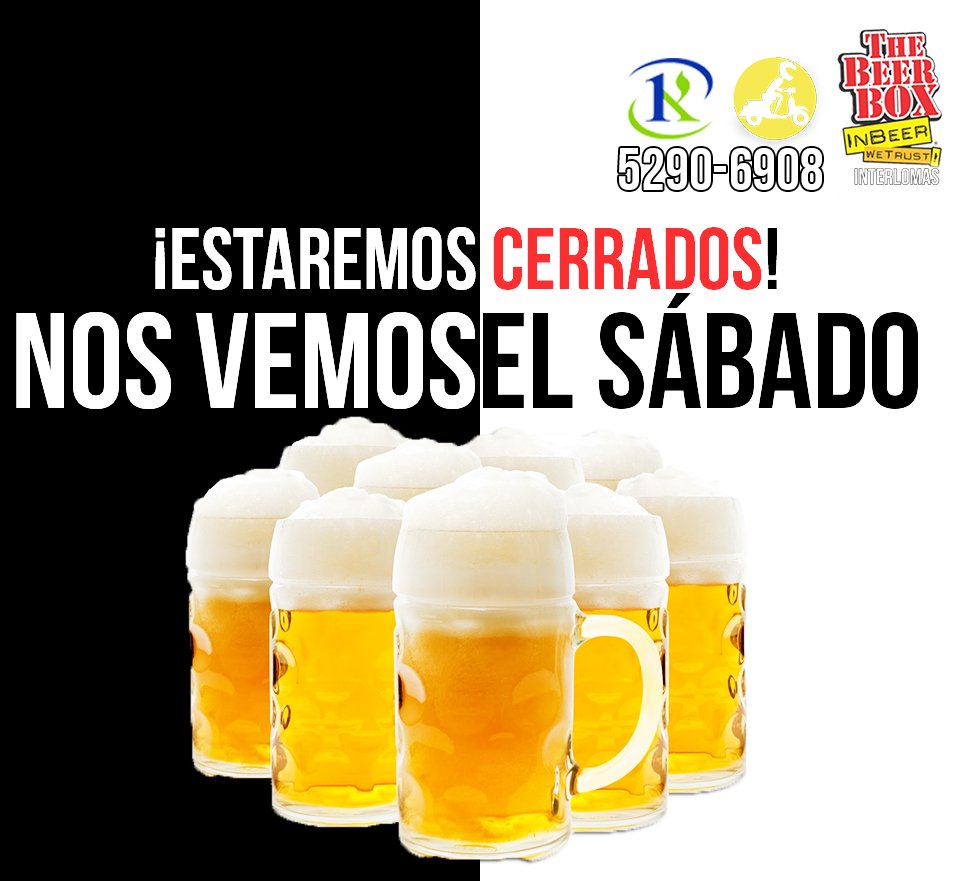 InterlomasTBB's tweet photo. #thebeerboxinterlomas les desea felices fiestas  🎉 
Los esperamos el sábado 23 en nuestro horario normal https://t.co/g55ppBohiB