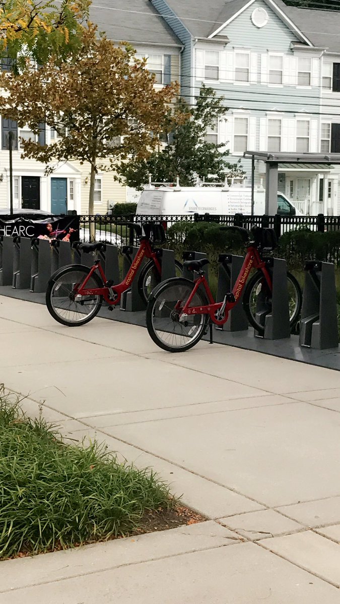 Super excited to see these bikes outside my job! Can't wait until the ribbon cutting. #webiketoo #capitalbikeshare
