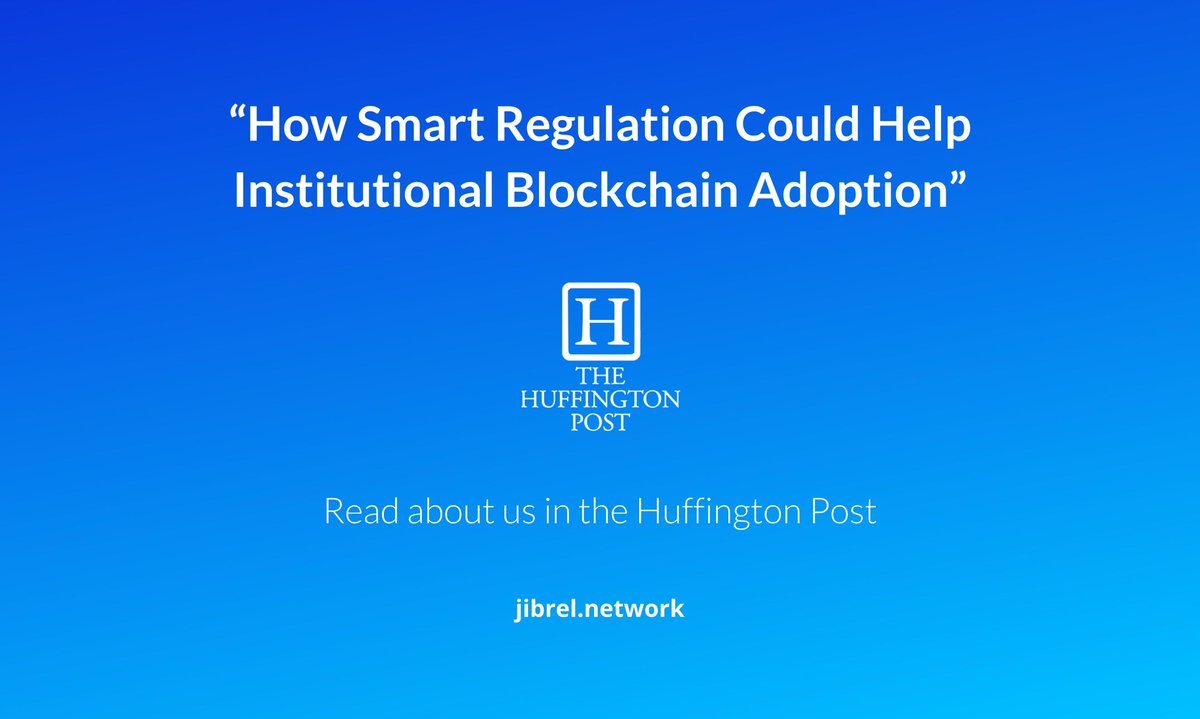 JibrelNetwork's tweet photo. Read about us in Huffington Post - how Jibrel's Smart Regulation could help governments and banks adopt blockchain! https://t.co/uszGVvADD5 https://t.co/k599zWZBnl