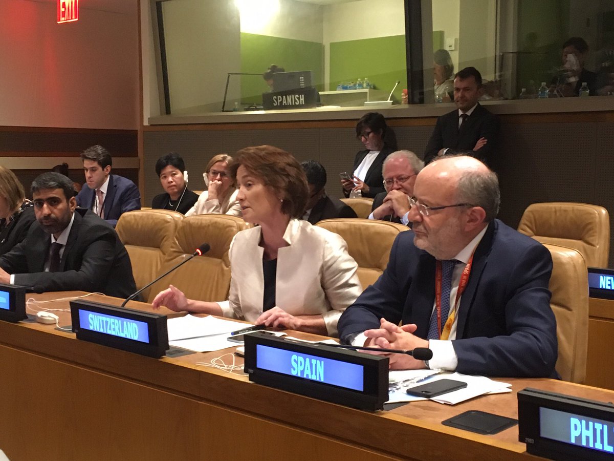 #UN4RefugeeMigrants – One Year On: @PBaeriswylMFA calls for a strong, coordinated and coherent <a href="/UN/">United Nations</a> system to support the two global compacts